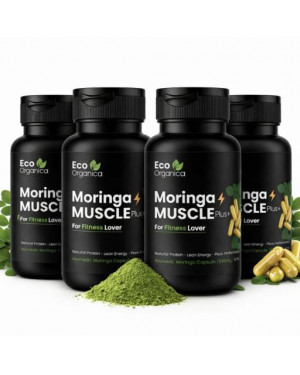 Moringa MUSCLE Plus+ Capsules - Pure Strength • Lean Energy • Daily Performance Fuel